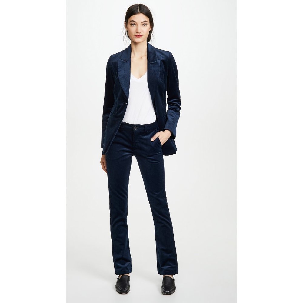 Trave Sloane Navy Velvet Pants